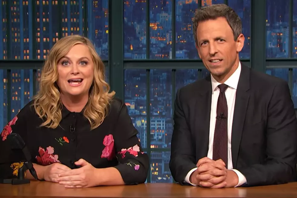 Amy Poehler Does 'Really' Theatre Protest With Seth Meyers
