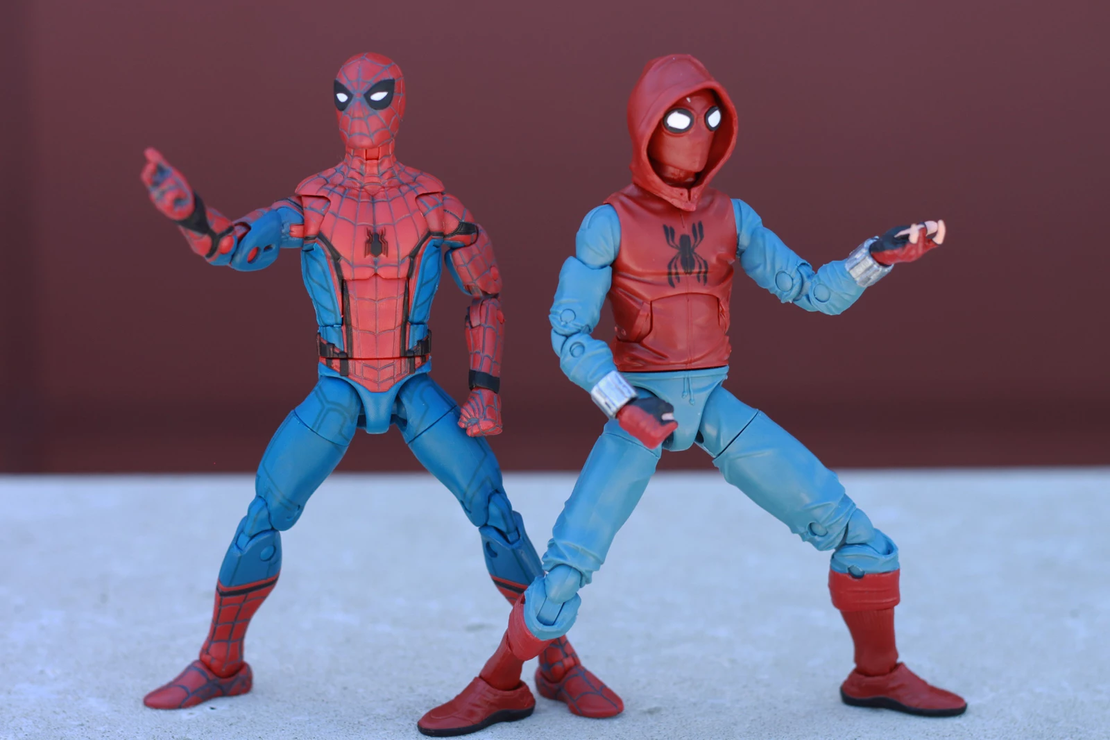 marvel legends spider man homecoming homemade suit