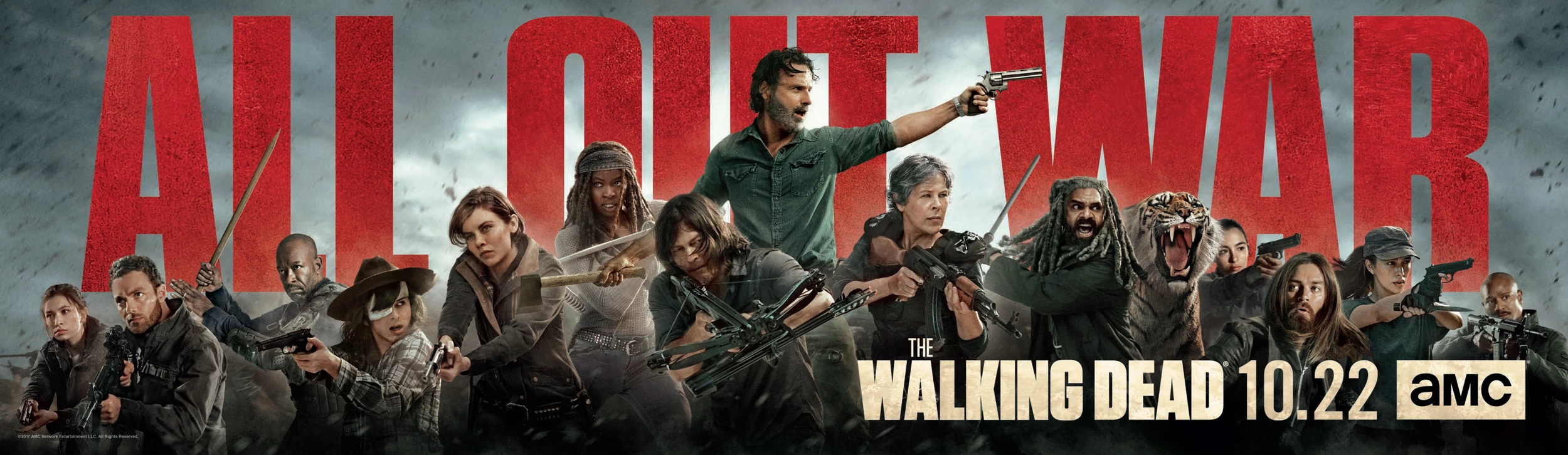 Walking Dead' Season 8 Key Art Teases 'All Out War'