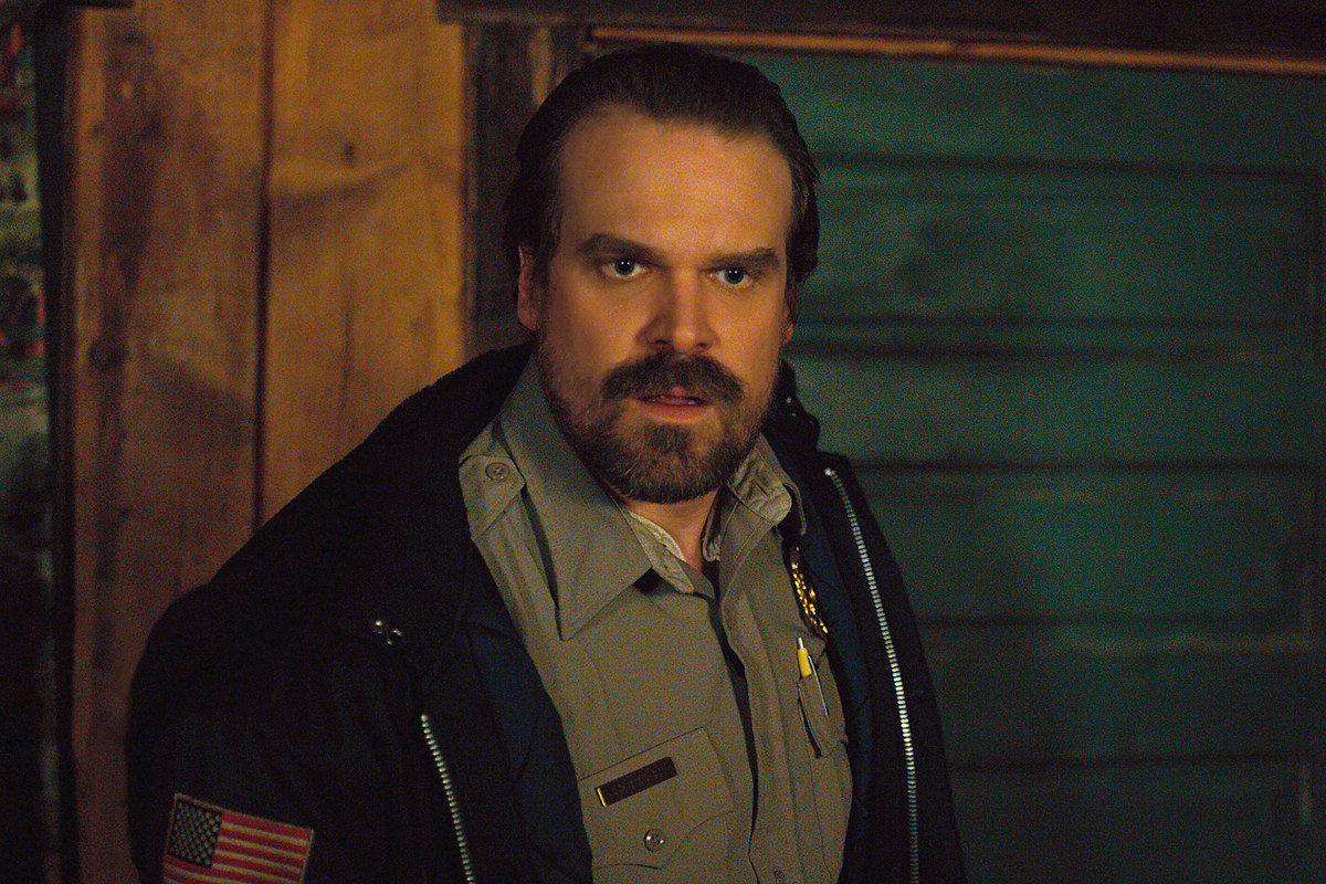 Hopper Has a Mustache in First 'Stranger Things' Season 3 Photo
