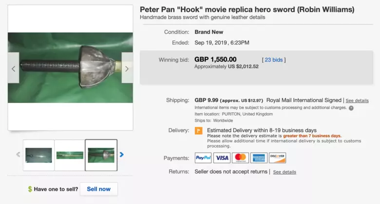 People Are Paying Huge Sums of Money for Movie Props on