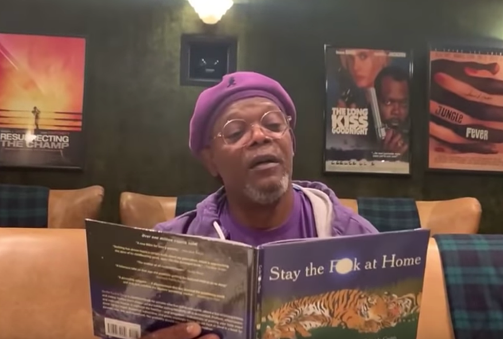 Samuel L. Jackson Reads New Bedtime Story, &#8216;Stay the F&#8212; at Home&#8217;