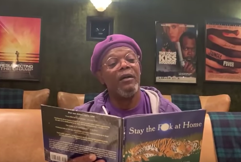 Samuel L. Jackson Reads New Bedtime Story, 'Stay the F--- at Home