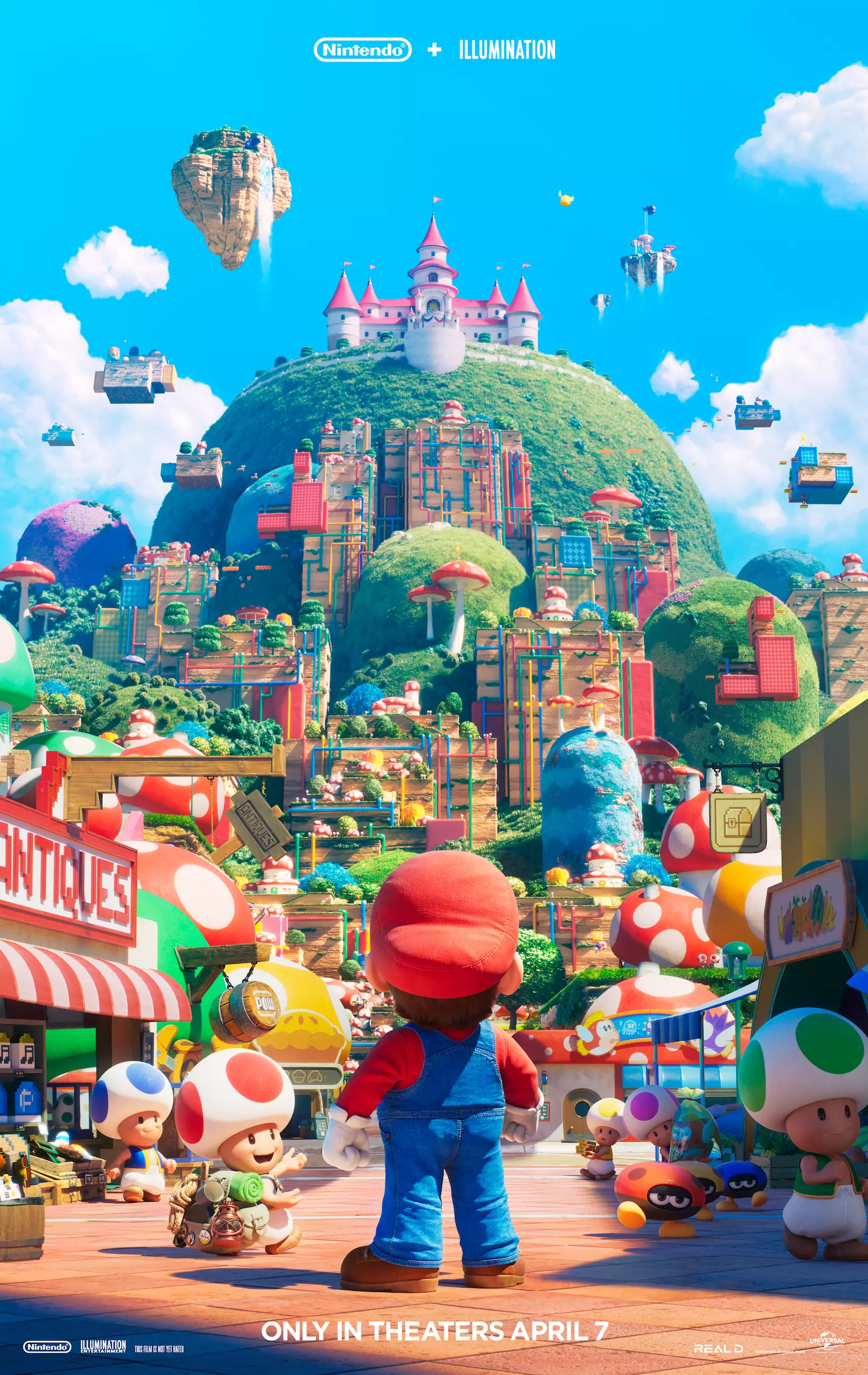 poster oficial do Super Mario Bros o filme usa as mesmas poses do