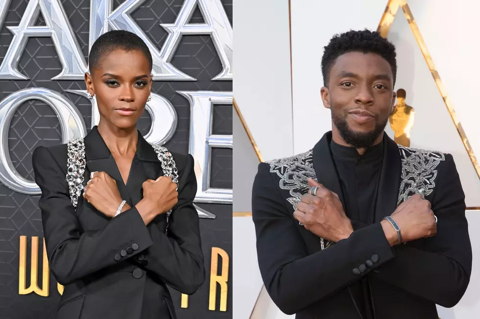 Letitia Wright Pays Tribute to Chadwick Boseman on ‘Wakanda Forever’ Red Carpet