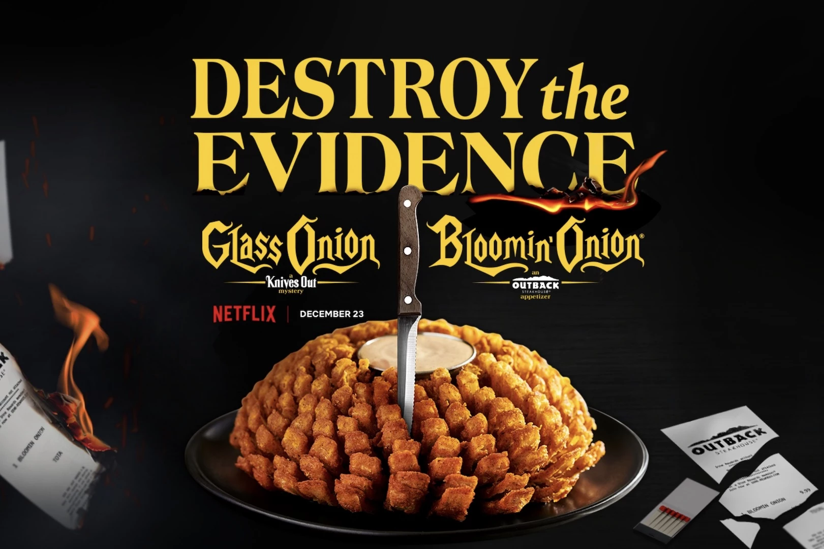 Outback Announces Bloomin' Glass Onion Promotion for Knives Out 2
