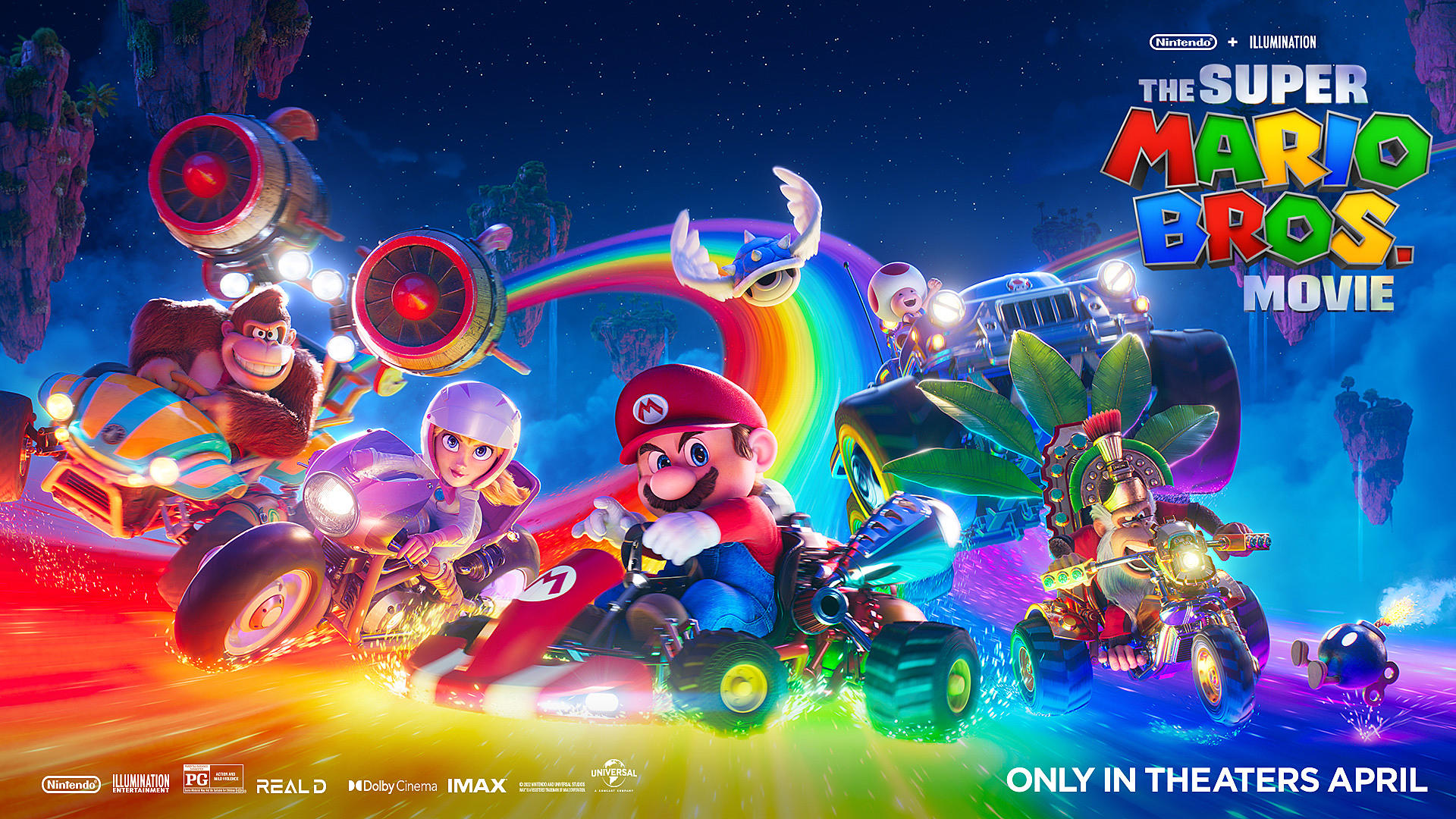 1920px x 1080px - The Race Is On in New 'Super Mario Bros. Movie' Poster