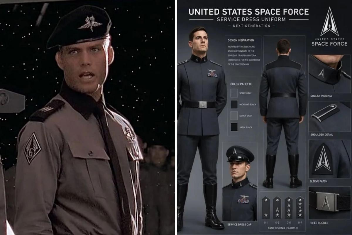 Trump Shares Space Force Uniform Inspired by ‘Starship Troopers’ Trump Shares Space Force Uniform Inspired by ‘Starship Troopers’