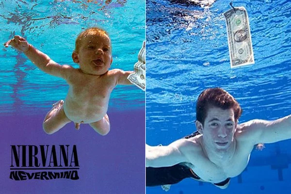 Nirvana 'Nevermind' Album Cover Baby - Then and Now