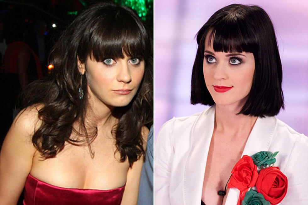 Zooey Deschanel + Katy Perry &#8211; Rock Star Look-Alikes