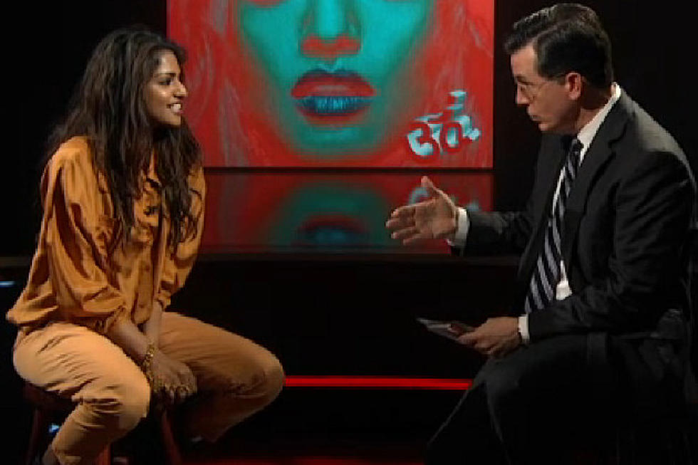 M.I.A. Visits &#8216;Colbert&#8217; Show: Singer on Politics in Music, Public Enemy + More