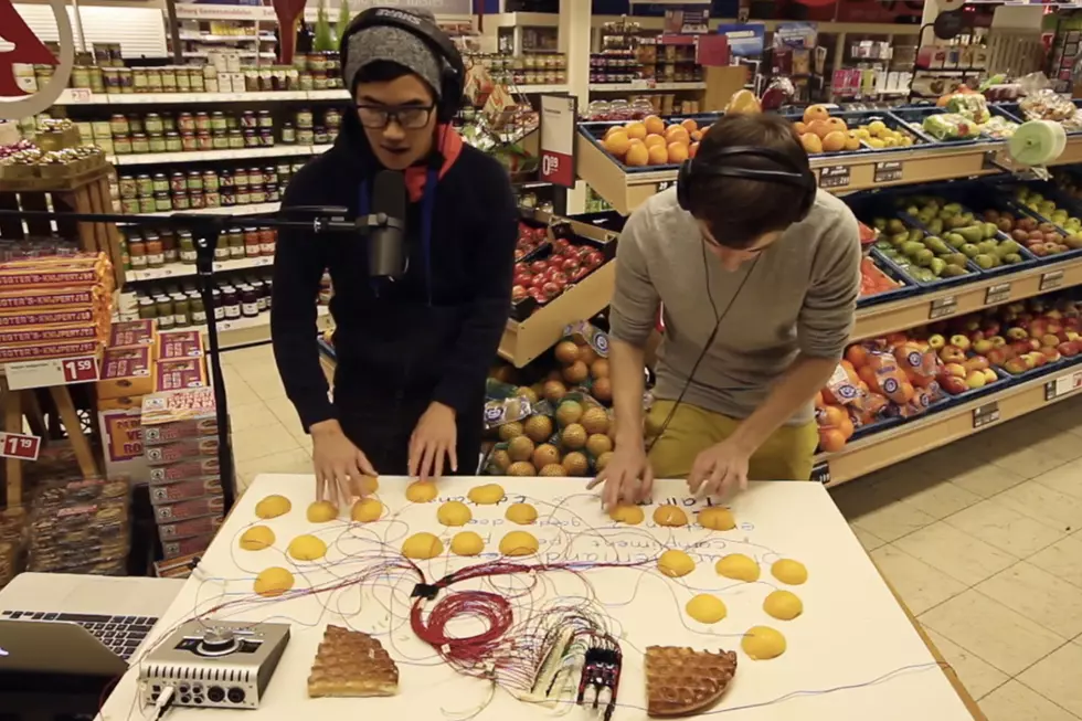 Watch Two Dudes Play 'Peaches' On Actual Peaches