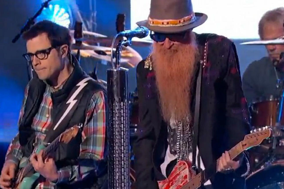 Weezer + ZZ Top Team Up as Wee-Z Top to Perform ‘Sharp Dressed Man’ on ‘Kimmel’