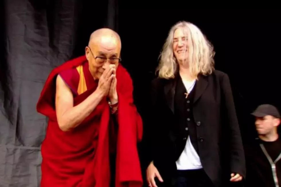 The Dalai Lama Joins Patti Smith Onstage at Glastonbury