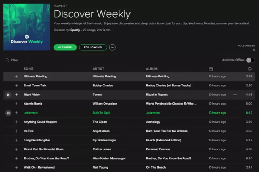 Spotify&#8217;s New Discover Weekly Feature Creates a Playlist Based on Your Tastes