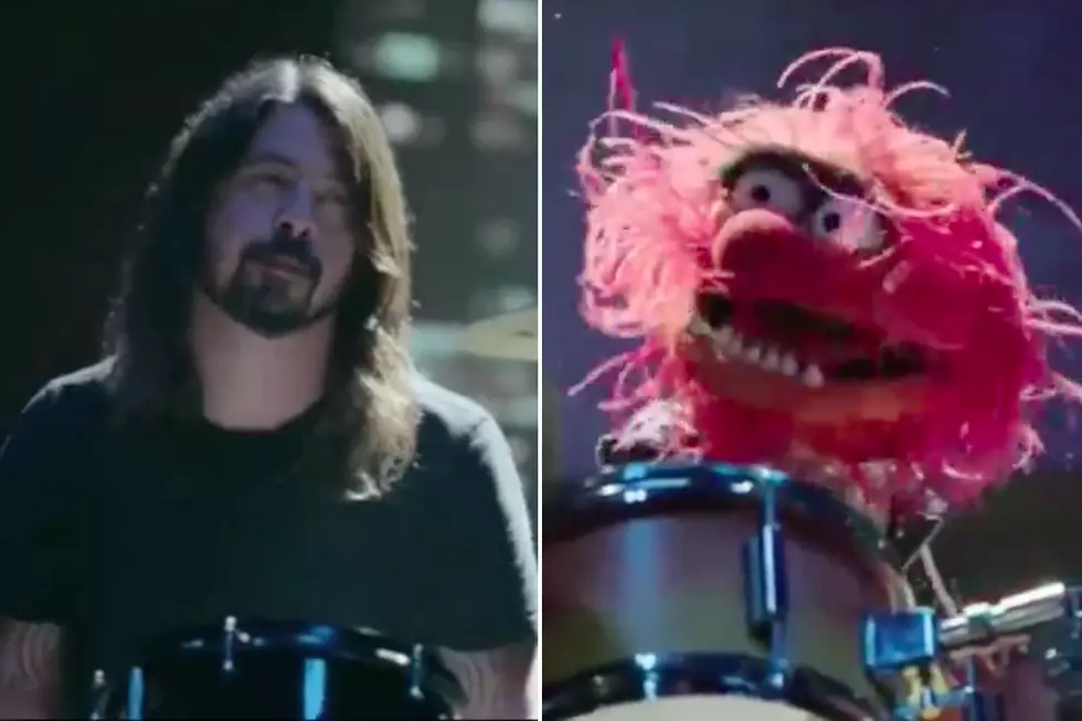 Watch Dave Grohl + Animal Face Off in an Epic Drum Battle on ‘The Muppets’