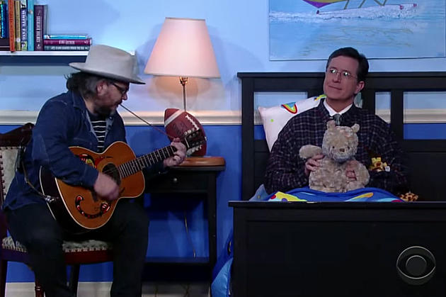 Watch Wilco’s Jeff Tweedy Play a Bedtime Lullaby for Stephen Colbert