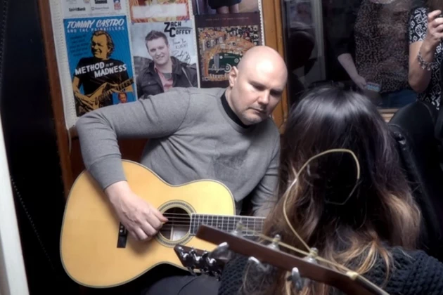An Unannounced Billy Corgan Crashes Oklahoma Radio Show, Performs With Local Folk Singer