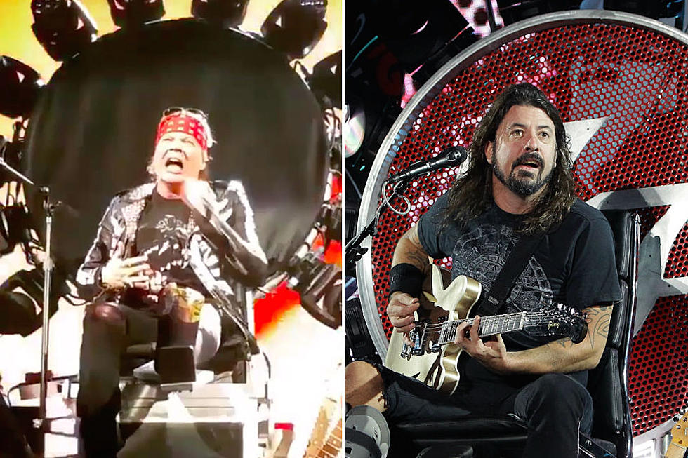 Pass the Throne: Axl Rose Performs in Dave Grohl’s Throne at Guns N’ Roses Show