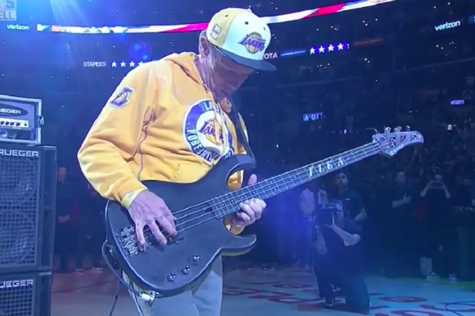 Red Hot Chili Peppers’ Flea Plays All-Bass National Anthem at Kobe Bryant’s Final Game