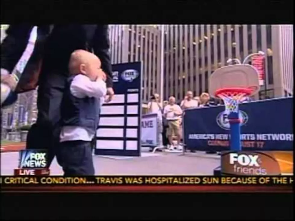 Titus, the Amazing Two-Year old Basketball Whiz gets hit in Face by News Anchor (video)