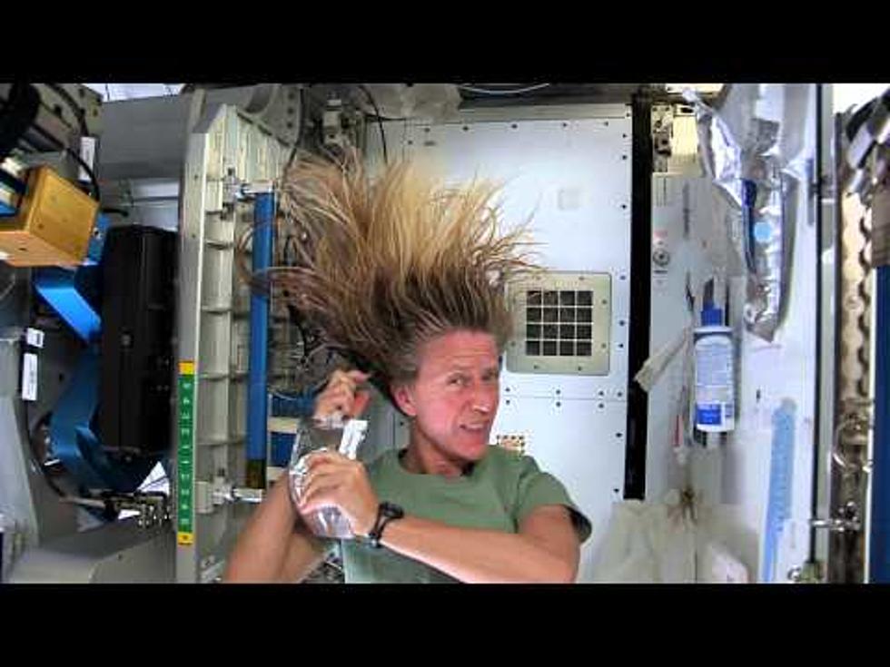 How Do You Wash Your Hair in Space?  Watch  (video)
