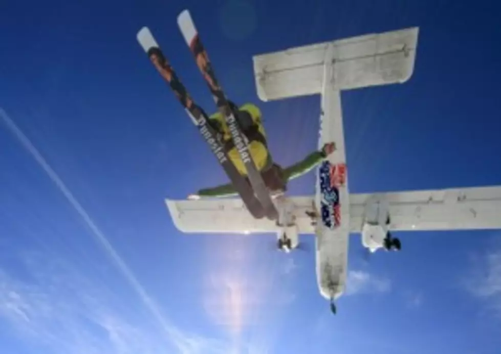 Two Skydivers Land on Slip &#8216;N Slide&#8230;Really! [Video]