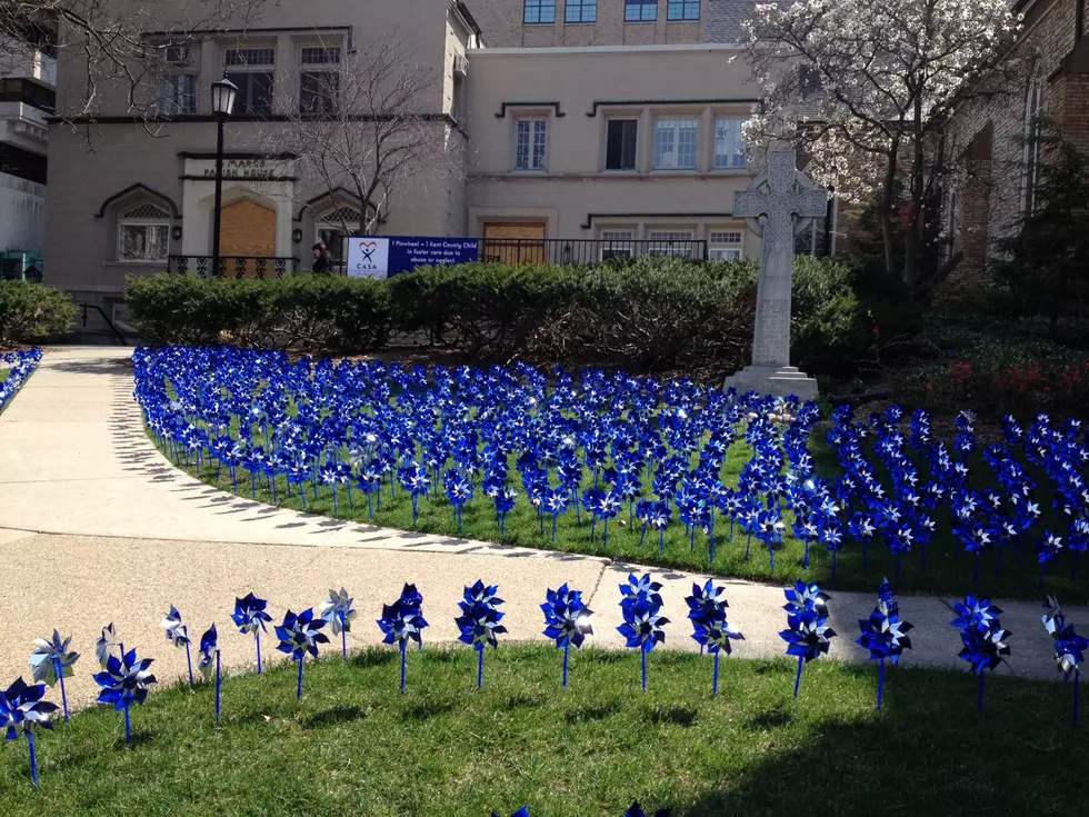 Pinwheel Garden is Beautiful at St. Mark’s Church in Downtown Grand Rapids
