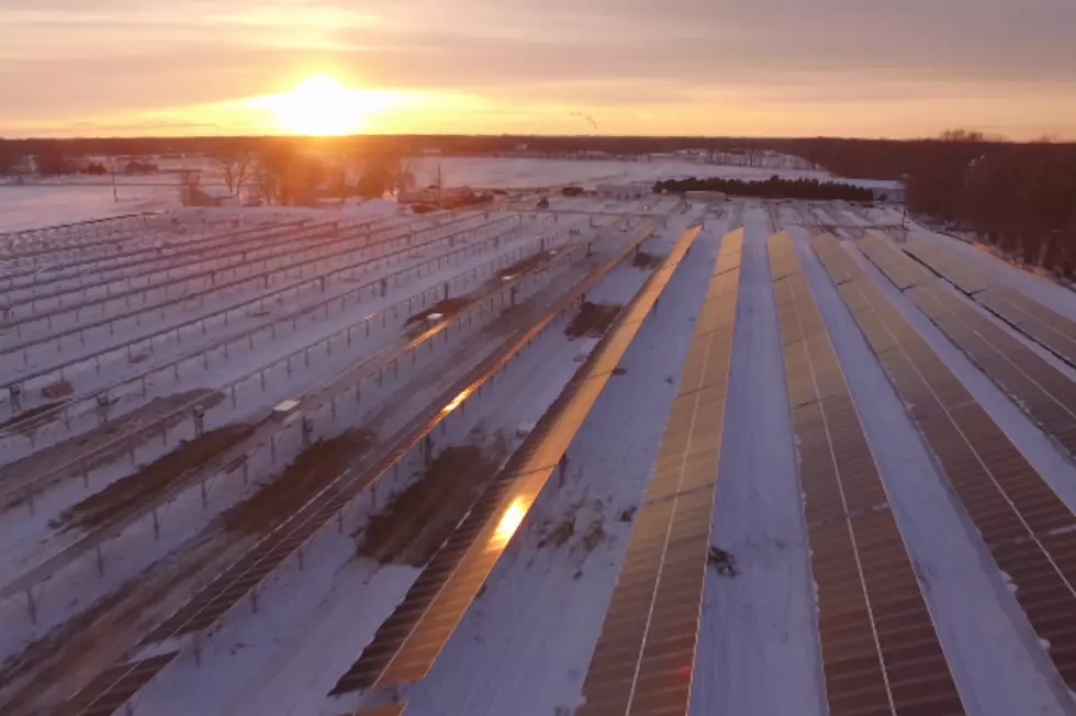 Aerial and Time-Lapse Views of GVSU Solar Power Plant [Video]