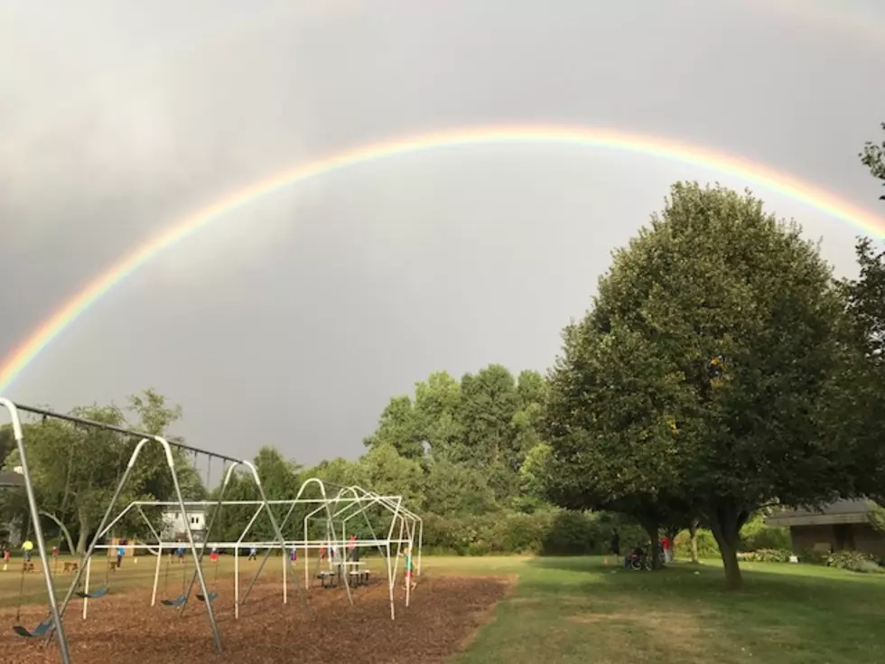 Double Rainbows Across West Michigan [Photos]