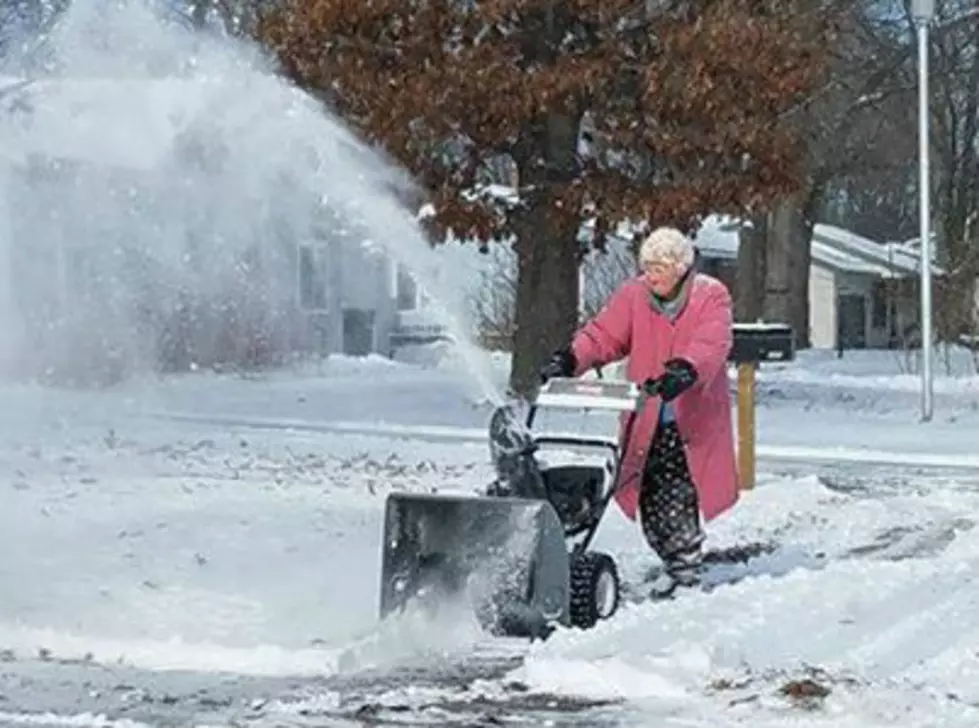 She's a Tough Old Broad With a Snow Blower and a Harley