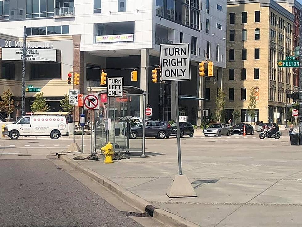 Conflicting Signs Confound Downtown Drivers