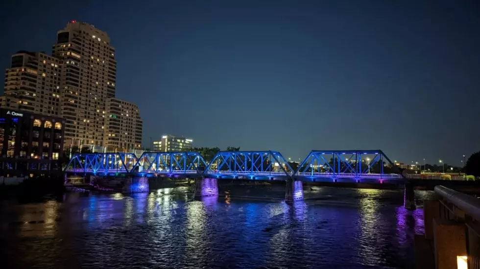 How Did The Blue Bridge Become an Iconic Piece of Downtown Grand Rapids?