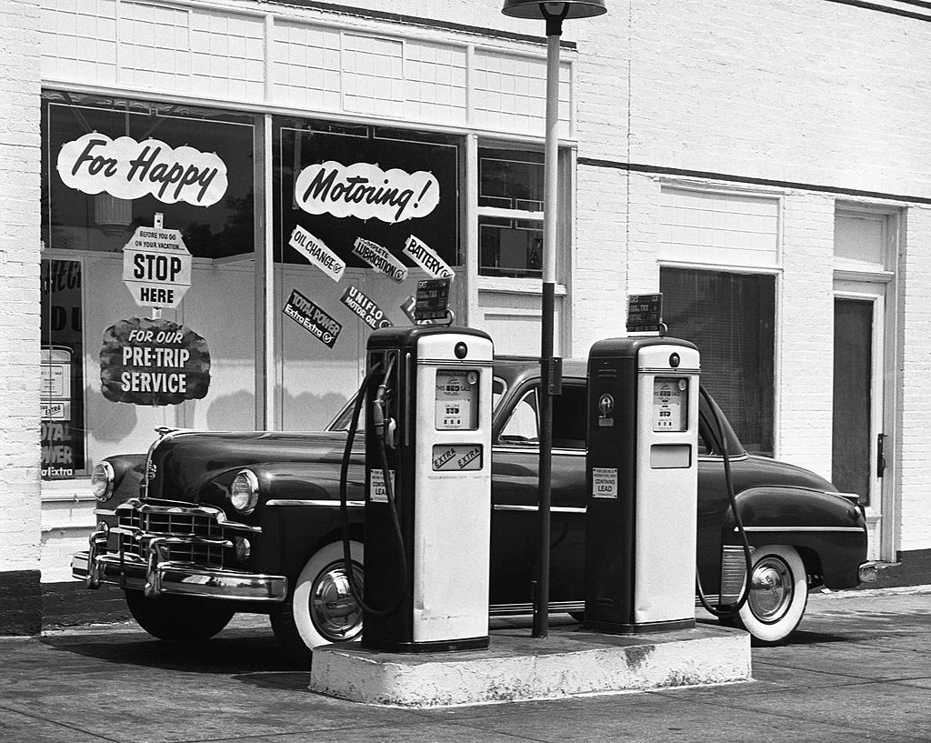Dodge in service station