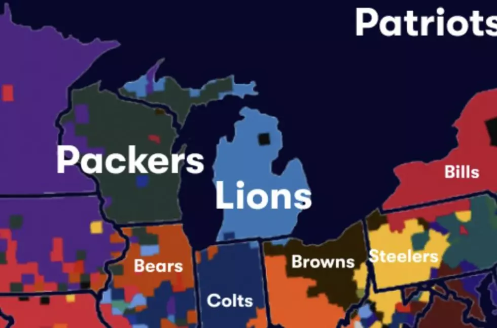 NFL popularity by Michigan county