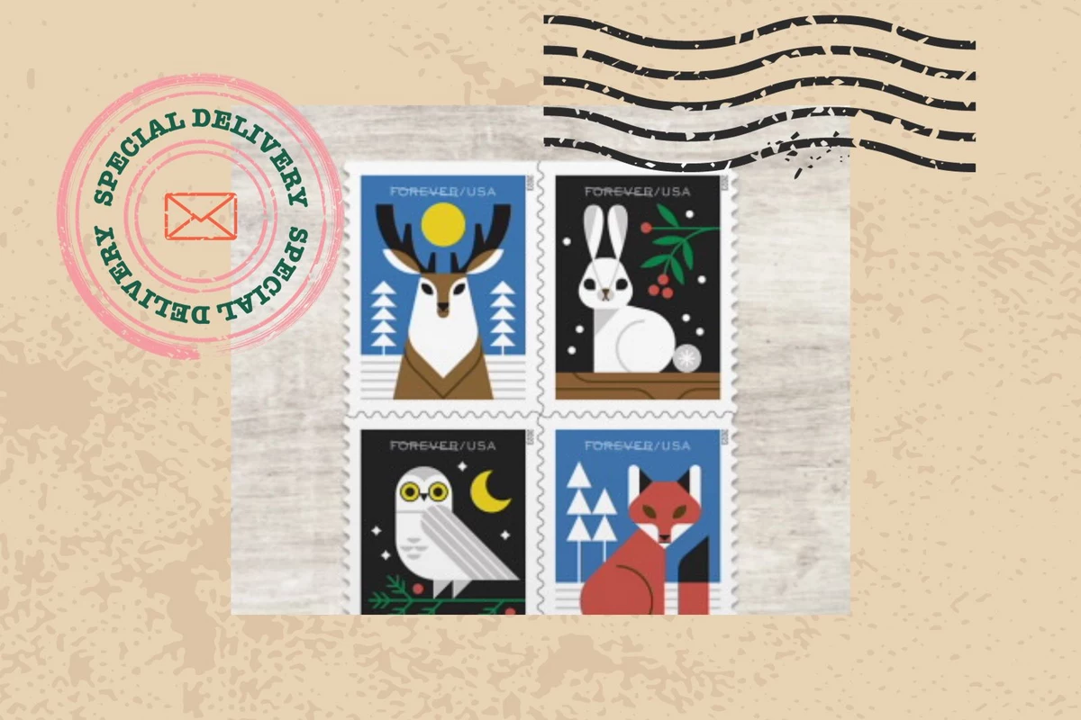 66 cents . Neutral Vintage Postage Stamp Variety Pack . Set of 5 Postage  Stamps by Kristen Melchor