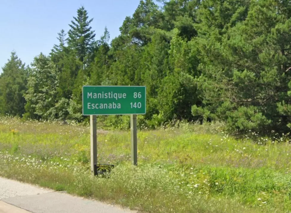 us 2 mileage sign st ignace
