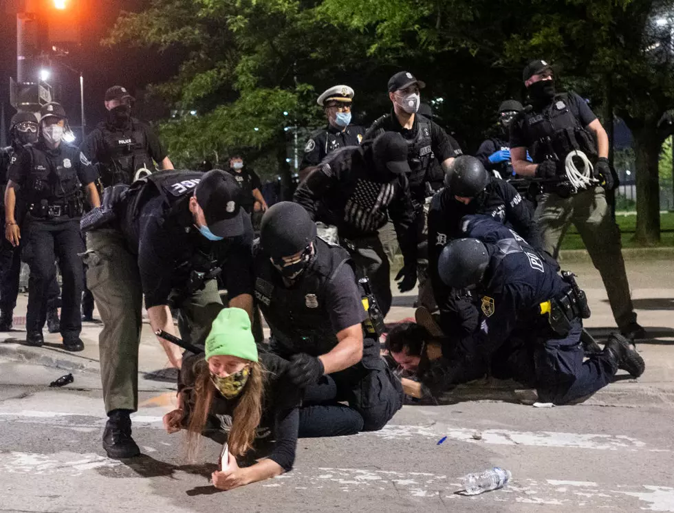 Protests Continue Around Detroit After Police Officer Allegedly Punched Woman