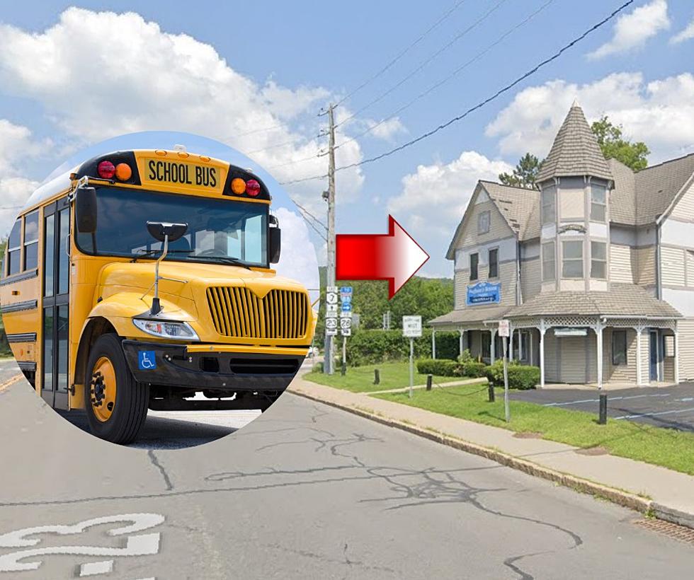 Oneonta School School Bus Slams Into Hughson and Benson Building At Dangerous Intersection