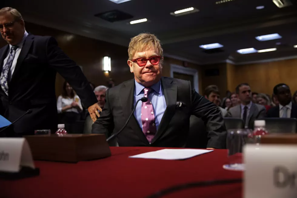 Elton John Gives Thanks At Senate Hearing on AIDS [Video]