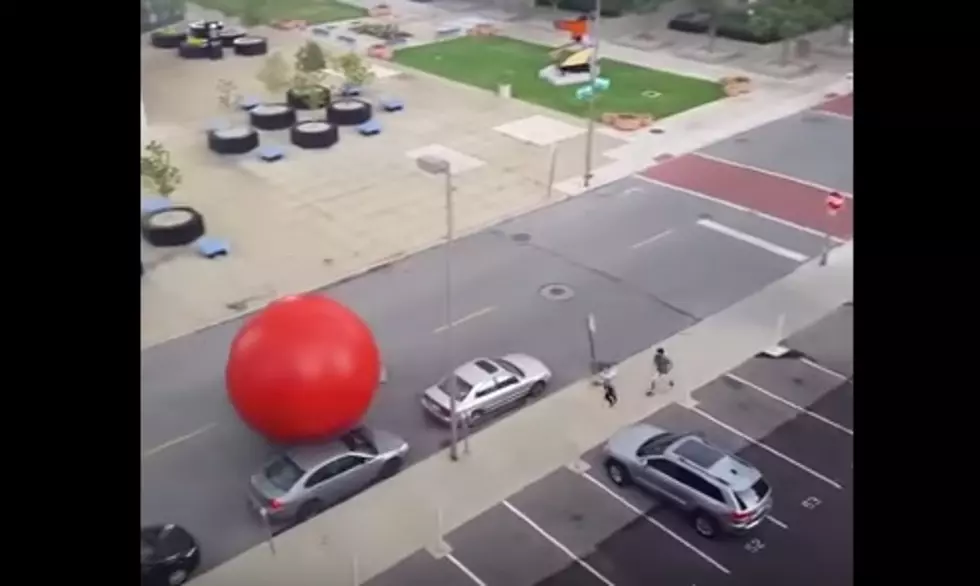 When Art Isn’t A Prize: Giant Red Ball Gets Loose, Torments Toledo [Video]