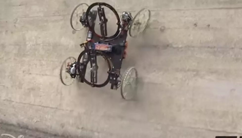Wall Climbing Robot that&#8217;s Half RC Car, Half Drone [VIDEO]