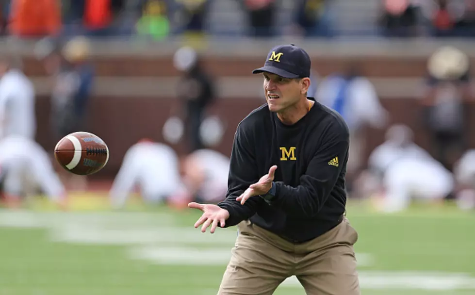 Why Did UM Football Coach Jim Harbaugh Climb A Tree?