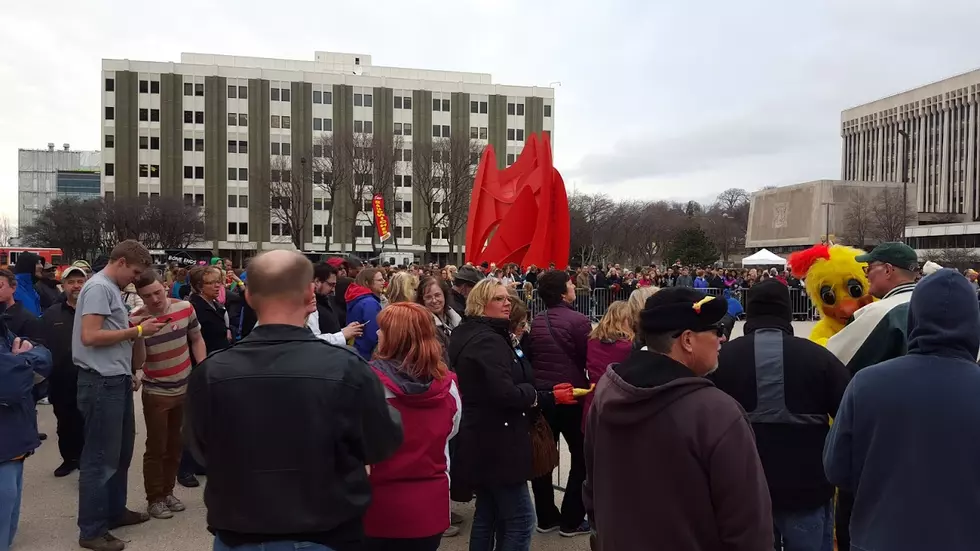 Nice Try! LaughFest Fails To Reclaim Chicken Throwing Record [Video]