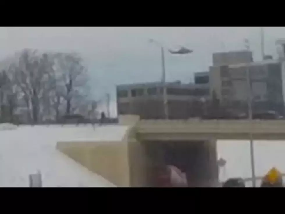 Dashcam Footage of Helicopter Landing at Butterworth