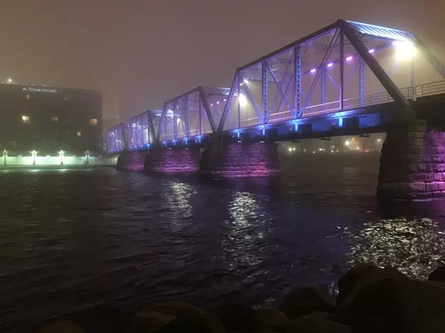 Grand Rapids&#8217; Blue Bridge Lights Up Purple to Honor Prince [Photo]