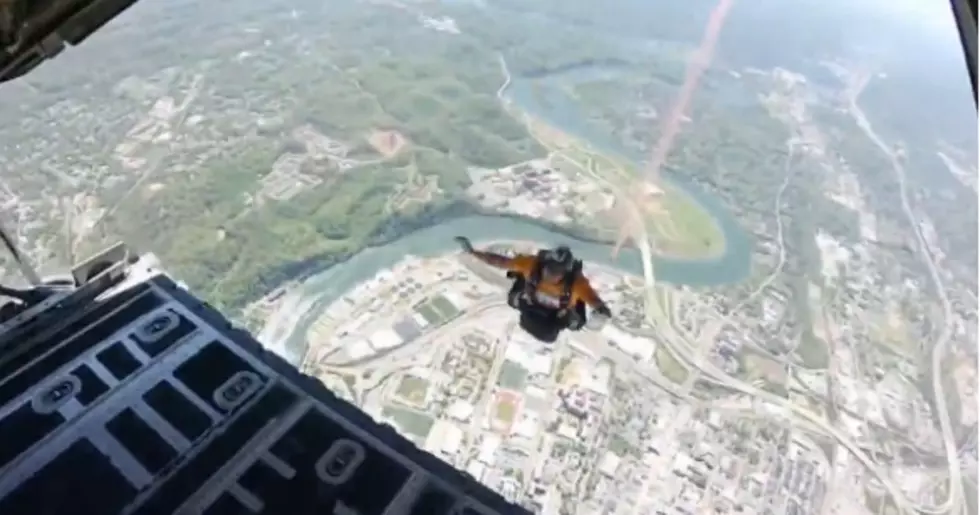 Sky Dive Into A Football Stadium Full Of People, Courtesy Of A Navy SEAL&#8217;s GoPro Camera [Video]