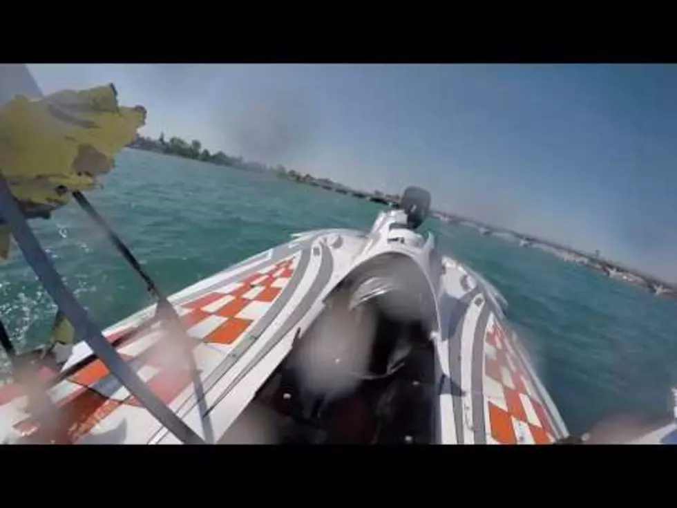 Front Seat View to a Speed Boat Flipping in Detroit River