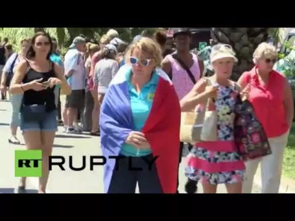 Residents of Nice, France Spitting on the Spot where the Terrorist Died