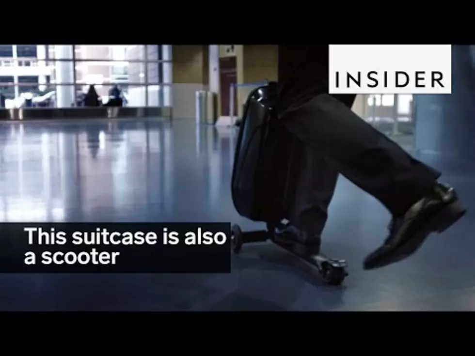 Ad For Combination Suitcase/Scooter Filmed At Gerald R. Ford Airport [Video]